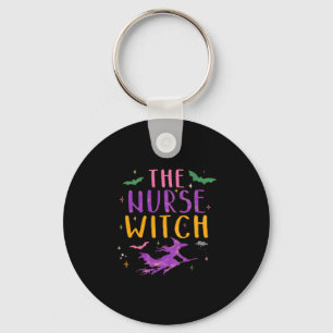 The Nurse Witch Halloween Classic T-Shirt Keychain
