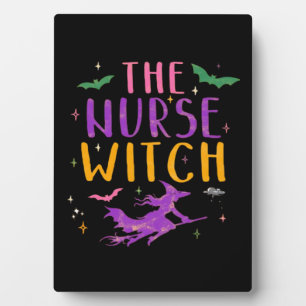 The Nurse Witch Halloween Classic T-Shirt Plaque