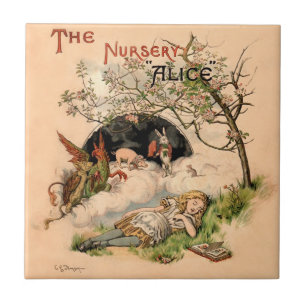 The Nursery Alice 1890 Vintage Wonderland Cover Tile