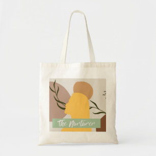 The Nurturer Tote Bag – Soft Neutral Canvas Tote