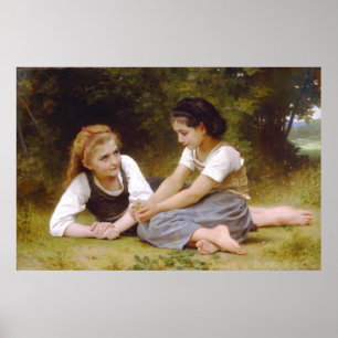 The Nut Gatherers by William Adolphe Bouguereau Poster