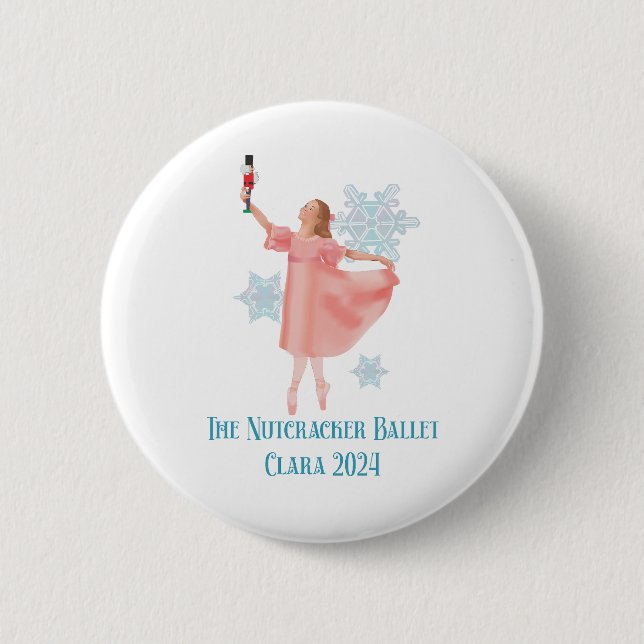 The Nutcracker 2024 - Clara 2 Inch Round Button (Front)