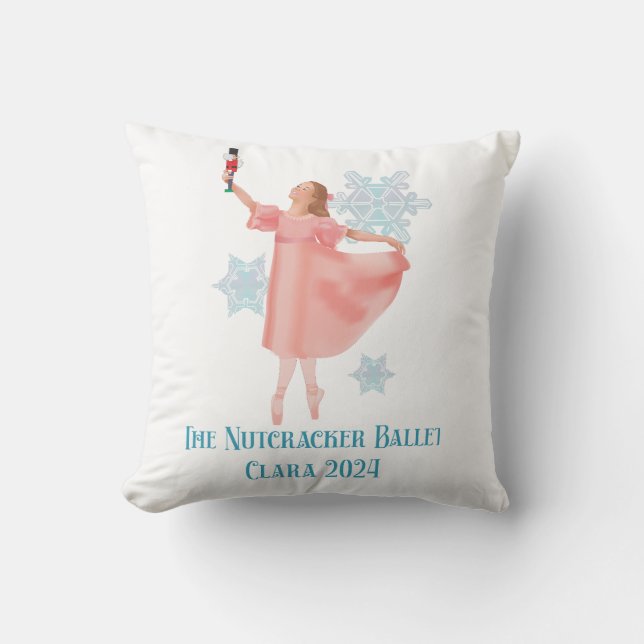 The Nutcracker 2024 - Clara Throw Pillow (Front)