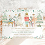 The Nutcracker Ballet Christmas Birthday Party  Invitation<br><div class="desc">Personalize this chic the Nutcracker themed birthday party invitation with your party details easily and quickly,  simply press the customize it button to further re-arrange and format the style and placement of the text.   Matching items available in store!  (c) The Happy Cat Studio.</div>