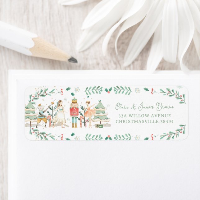 The Nutcracker Ballet Christmas Return Address (Insitu)