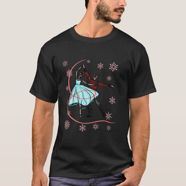 The Nutcracker Ballet Clara Dancing with Nutcracke T-Shirt (Front)