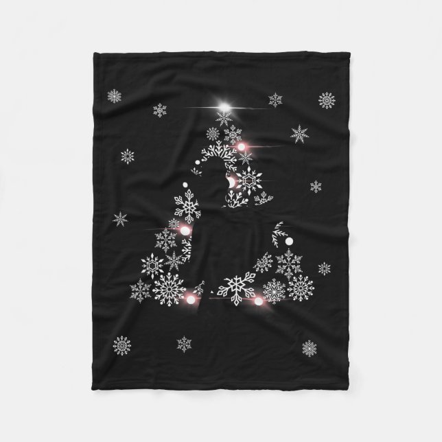 The Nutcracker Ballet Clara Tree Christmas Holiday Fleece Blanket (Front)