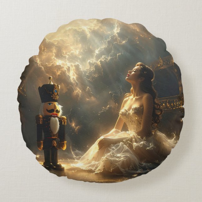 THE NUTCRACKER - BALLET & DANCE ROUND PILLOW (Front)