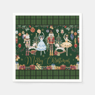 The Nutcracker Ballet Festive Merry Christmas  Napkin