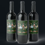 The Nutcracker Ballet Festive Merry Christmas  Wine Label<br><div class="desc">Celebrate the season with our Nutcracker themed wine bottle labels. Each label features a festive gold "Merry Christmas" message alongside whimsical Nutcracker designs, making your wine gifts truly stand out. Perfect for holiday gatherings, hostess gifts, or festive parties, these labels add a touch of elegance to any bottle. Easy to...</div>