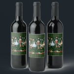 The Nutcracker Ballet Festive Merry Christmas  Wine Label<br><div class="desc">Celebrate the season with our Nutcracker themed wine bottle labels. Each label features a festive gold "Merry Christmas" message alongside whimsical Nutcracker designs, making your wine gifts truly stand out. Perfect for holiday gatherings, hostess gifts, or festive parties, these labels add a touch of elegance to any bottle. Easy to...</div>