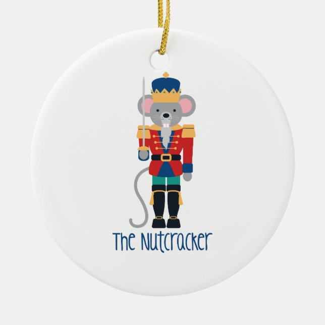 The Nutcracker Ceramic Ornament (Front)