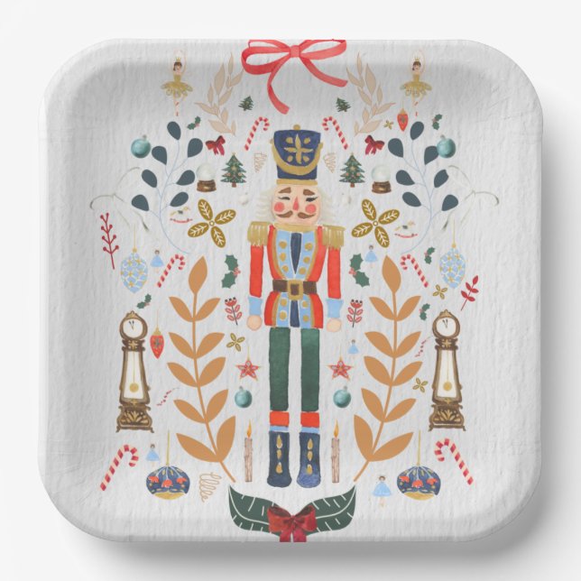The Nutcracker Christmas Ballet  Paper Plate (Front)