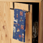The Nutcracker Christmas Ballet Vintage Navy Blue Kitchen Towel<br><div class="desc">The Nutcracker Christmas Ballet Vintage Kitchen Towel.  Perfect Kris Kringle present.  Matching items available in store! https://www.zazzle.com/collections/119667271404904397</div>