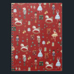 The Nutcracker Christmas Ballet Vintage Red Notebook<br><div class="desc">The Nutcracker themed festive notebook.</div>