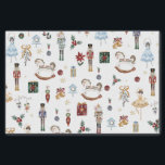 The Nutcracker Christmas Ballet Vintage Watercolor Tissue Paper<br><div class="desc">Festive the Nutcracker themed wrapping paper.</div>