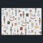 The Nutcracker Christmas Ballet Vintage Watercolor Tissue Paper<br><div class="desc">Festive the Nutcracker themed wrapping paper.</div>