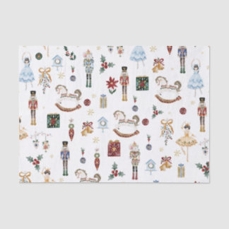 The Nutcracker Christmas Ballet Vintage Watercolor Tissue Paper