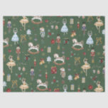 The Nutcracker Christmas Ballet Vintage Watercolor Tissue Paper<br><div class="desc">Festive the Nutcracker themed wrapping paper.</div>