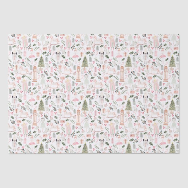 The nutcracker Christmas holiday Tissue Paper (Front)