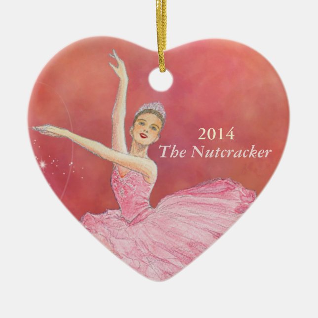 The Nutcracker Commemorative Heart Ornament (Front)