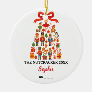The Nutcracker Custom Ballet Role Christmas Ceramic Ornament