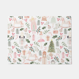 The Nutcracker Holiday Watercolor Doormat