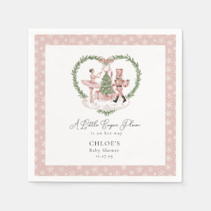 The Nutcracker Little Sugarplum Girl Baby Shower  Napkin