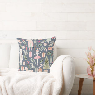 The Nutcracker modern watercolor Throw Pillow