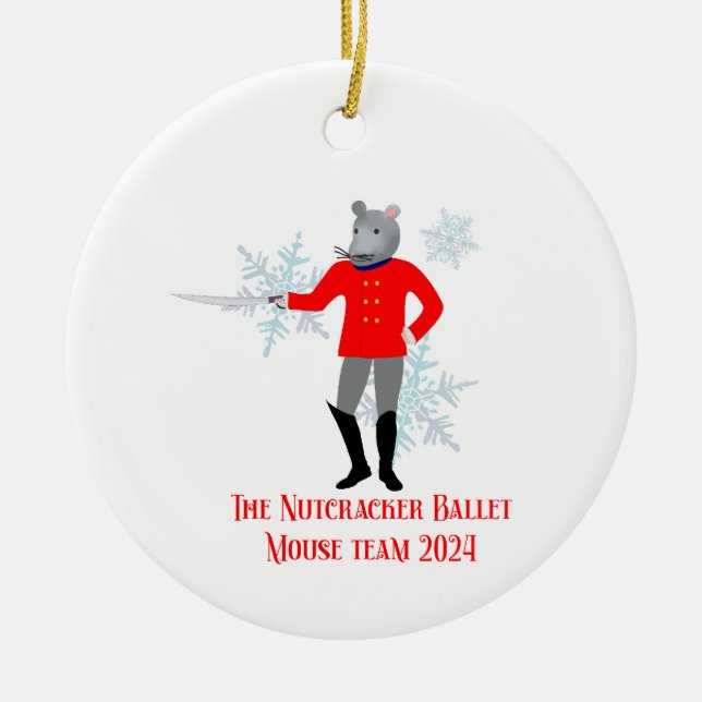 The Nutcracker - Mouse Team 2024 Ceramic Ornament (Front)