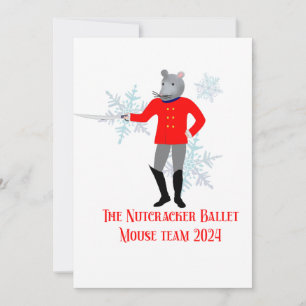 The Nutcracker - Mouse Team 2024 Invitation