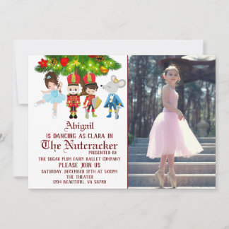 The Nutcracker Photo Ballet Dance Performance Invitation