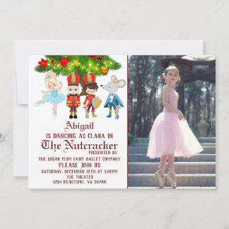 The Nutcracker Photo Ballet Dance Performance Invitation