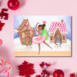 The Nutcracker Sugar Plum Fairy Ballet Christmas Holiday Card<br><div class="desc">The beautiful ballet holiday design is centred around the classic The Nutcracker production. This design was inspired by Act II of the Nutcracker where the Sugar Plum Fairy dances and resides over the Land of Sweets. The greeting can be customized to read any way you wish "Wishing you a Christmas...</div>