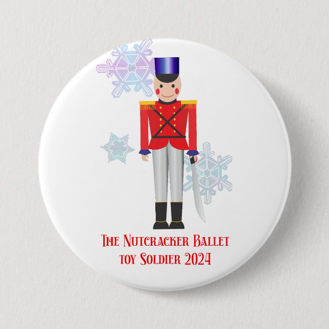The Nutcracker Toy Soldier 2024 3 Inch Round Button (Front)