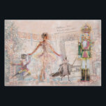 "The Nutcracker" Vintage Wrapping Paper Sheet<br><div class="desc">"The Nutcracker" is a collage of vintage images that depict themes from Tchaikovsky's beloved 1892 ballet, also based on Hoffman's original story from 1816. The beautiful Clara is helped by her godfather Uncle Drosselmeyer. The Nutcracker Prince fights the Mouse King. Clara falls in love with the hero and dances as...</div>