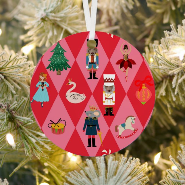 The Nutcracker Weimaraner Metal Ornament (Insitu)