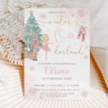 The Nutcracker Winter Onederland 1st Birthday  Invitation<br><div class="desc">Personalize this sweet pink winter onederland first birthday party invitation with your party details easily and quickly, simply press the customize it button to further re-arrange and format the style and placement of the text.  Featuring whimsical characters from the Nutcracker in sweet pastel colours. Perfect for your little snowflake's first...</div>