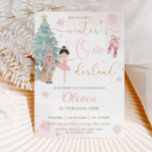 The Nutcracker Winter Onederland 1st Birthday  Invitation<br><div class="desc">Personalize this sweet pink winter onederland first birthday party invitation with your party details easily and quickly, simply press the customize it button to further re-arrange and format the style and placement of the text.  Featuring whimsical characters from the Nutcracker in sweet pastel colours. Perfect for your little snowflake's first...</div>