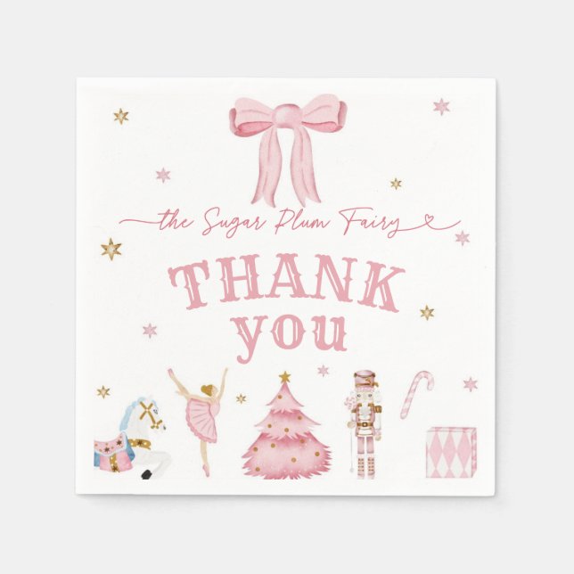 The Nutcracker Winter Onederland 1st Birthday Napkin (Front)