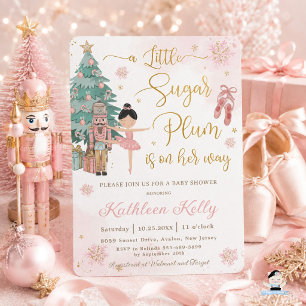 The Nutcracker Winter Wonderland Girl Baby Shower Invitation