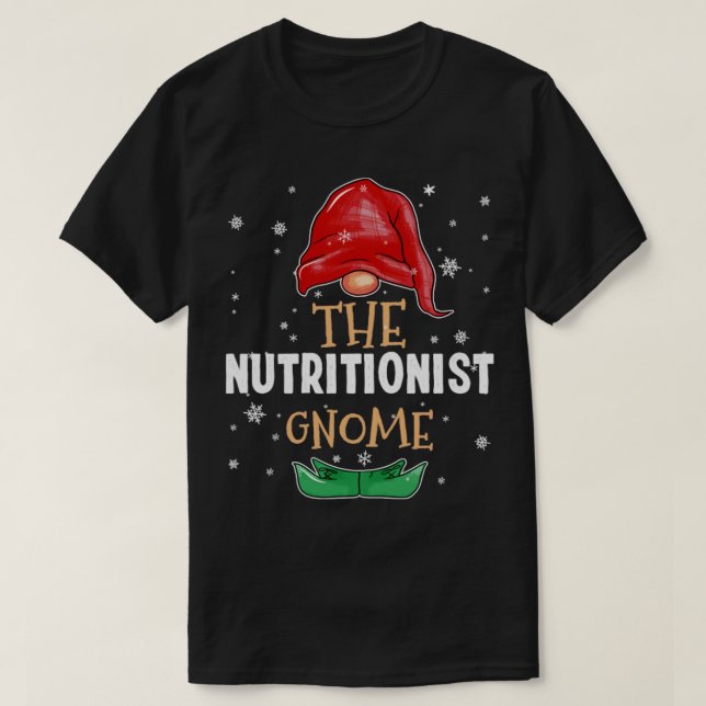 The nutritionist Gnome Family Matching Christmas O T-Shirt (Design Front)