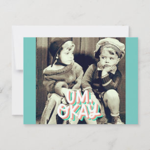 The O.U.R. Gang Collection Vintage Postcard  No. 1