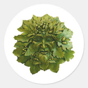 The Oak King Classic Round Sticker