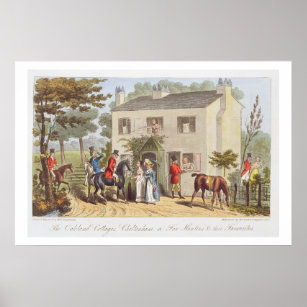 The Oakland Cottages, Cheltenham, or Fox Hunters a Poster