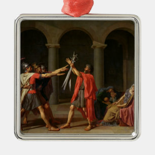 The Oath of Horatii, 1784 Metal Ornament