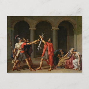 The Oath of Horatii, 1784 Postcard
