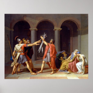 The Oath of the Horatii, 1784 Poster