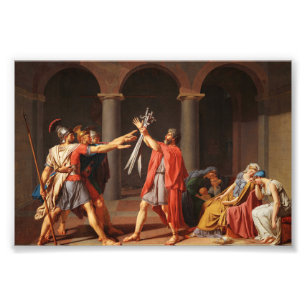 The Oath of the Horatii by Jacques-Louis David Photo Print