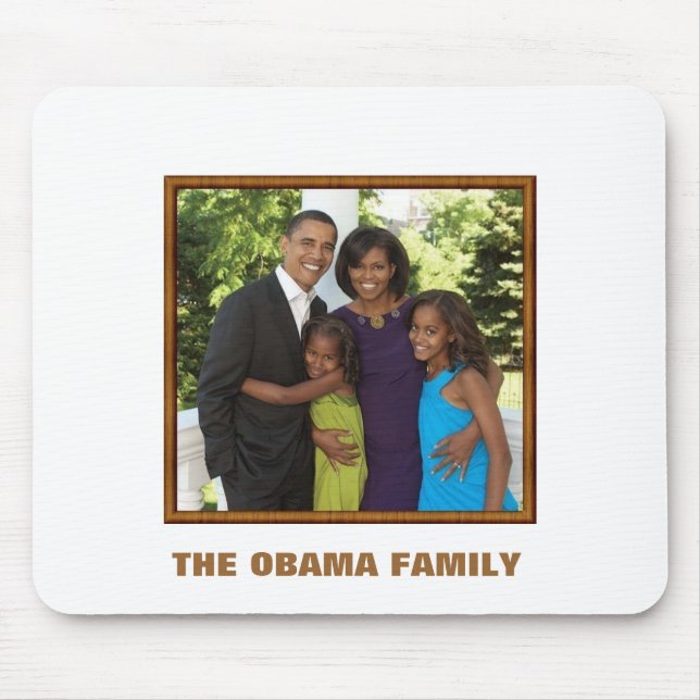 THE OBAMA FAMILY - Customized Mouse Pad (Front)